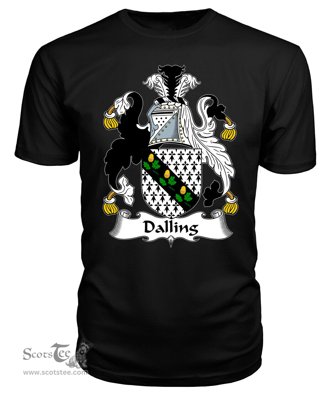 ScotsTee Dalling Coat Of Arms Family Crest British Fleet T Shirt