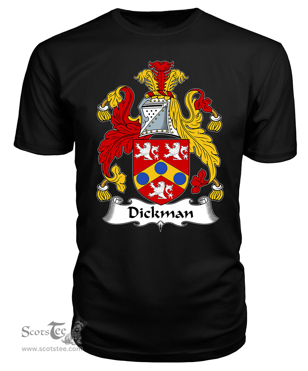 ScotsTee Dickman Coat Of Arms Family Crest British Fleet T Shirt