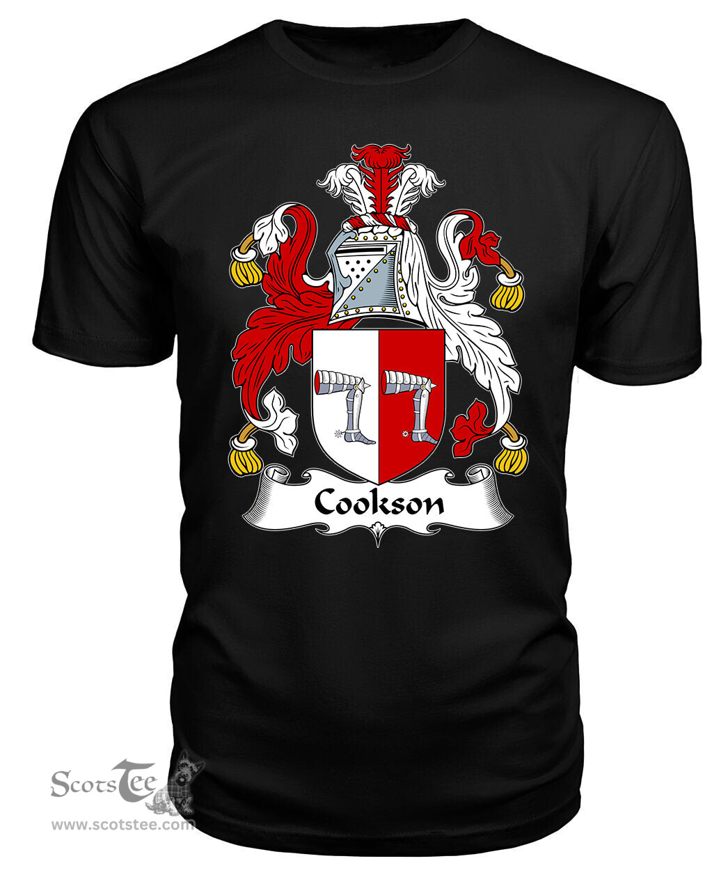 ScotsTee Cookson Coat Of Arms Family Crest British Fleet T Shirt