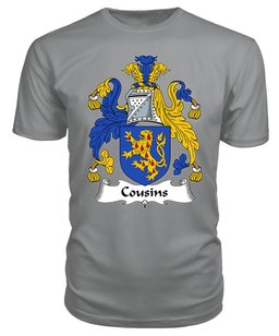 ScotsTee Cousin (s) or Cosyn Coat Of Arms Family Crest British Fleet T Shirt