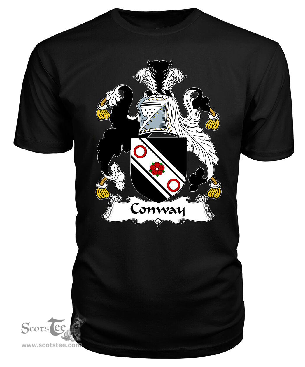 ScotsTee Conway Coat Of Arms Family Crest British Fleet T Shirt