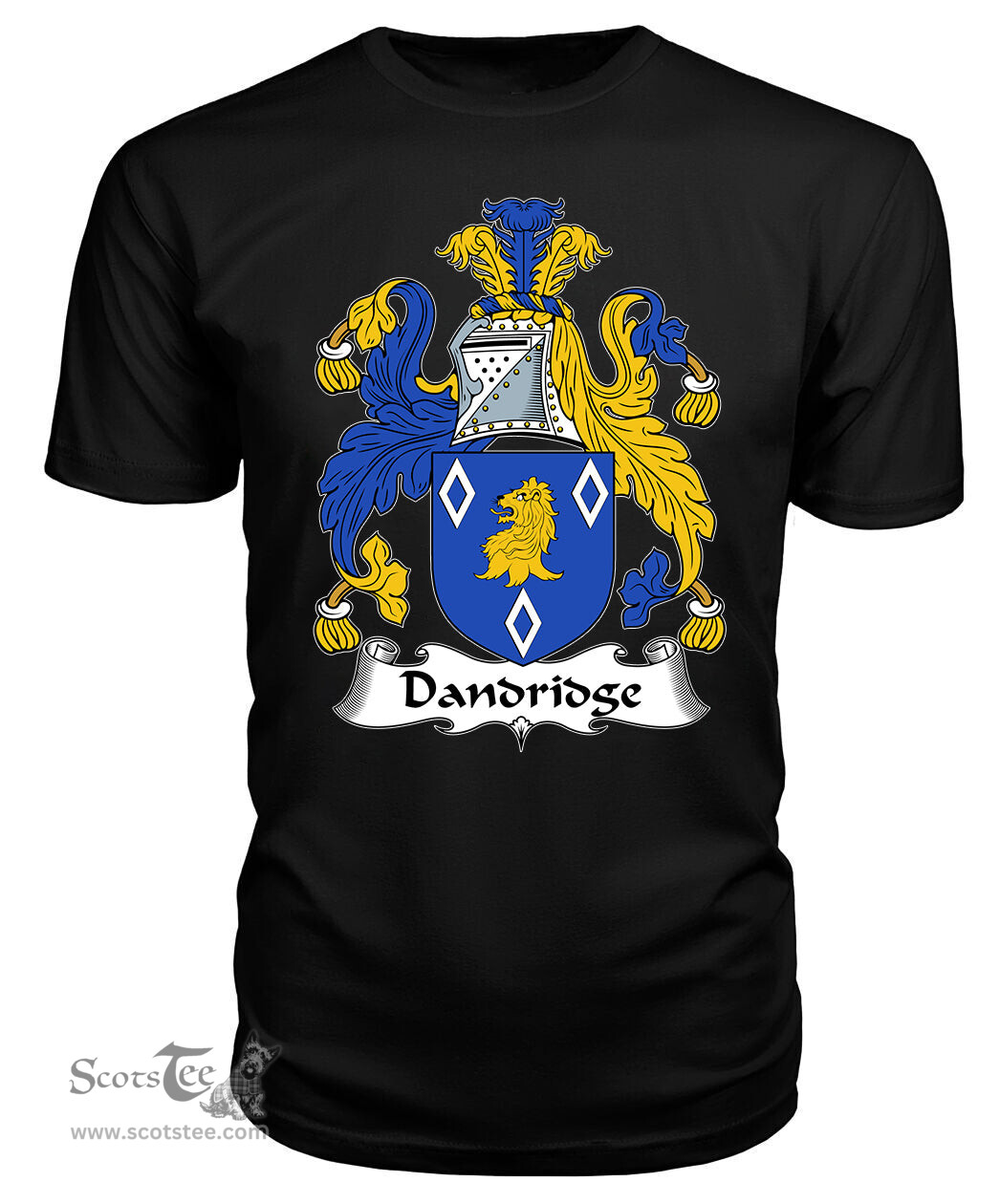 ScotsTee Dandridge Coat Of Arms Family Crest British Fleet T Shirt
