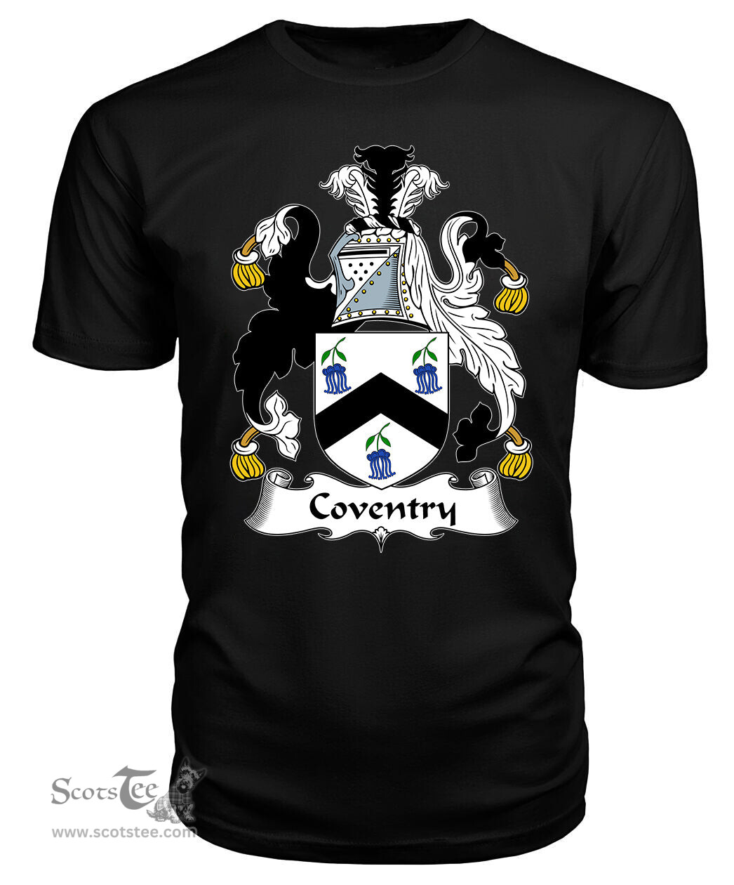 ScotsTee Coventry Coat Of Arms Family Crest British Fleet T Shirt