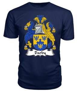 ScotsTee Darby Coat Of Arms Family Crest British Fleet T Shirt