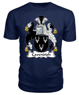 ScotsTee Cavendish Coat Of Arms Family Crest British Fleet T Shirt