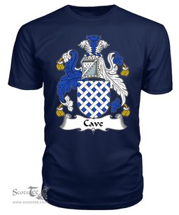 ScotsTee Cave Coat Of Arms Family Crest British Fleet T Shirt
