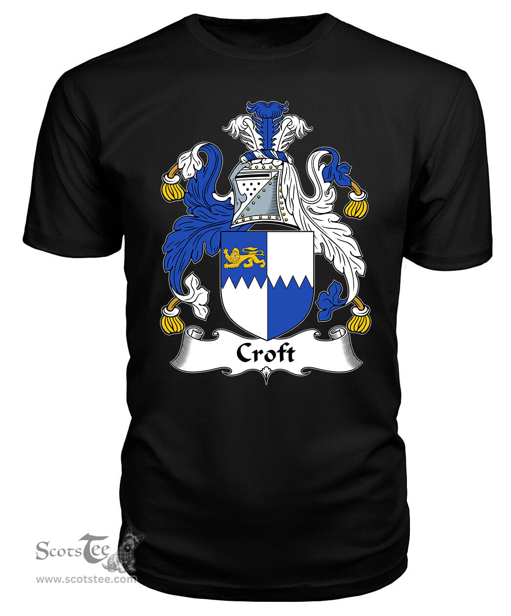 ScotsTee Croft Coat Of Arms Family Crest British Fleet T Shirt