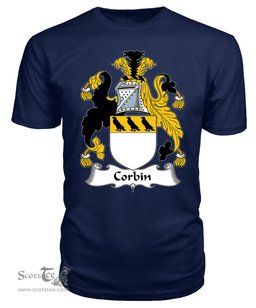 ScotsTee Corbin or Corben Coat Of Arms Family Crest British Fleet T Shirt