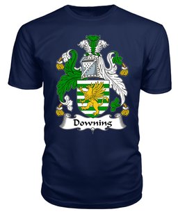 ScotsTee Downing Coat Of Arms Family Crest British Fleet T Shirt
