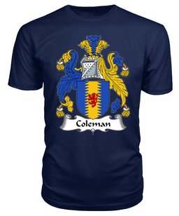 ScotsTee Coleman Coat Of Arms Family Crest British Fleet T Shirt