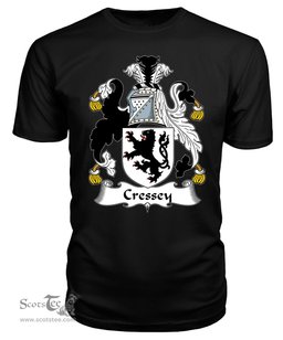 ScotsTee Cressey or Cressy Coat Of Arms Family Crest British Fleet T Shirt