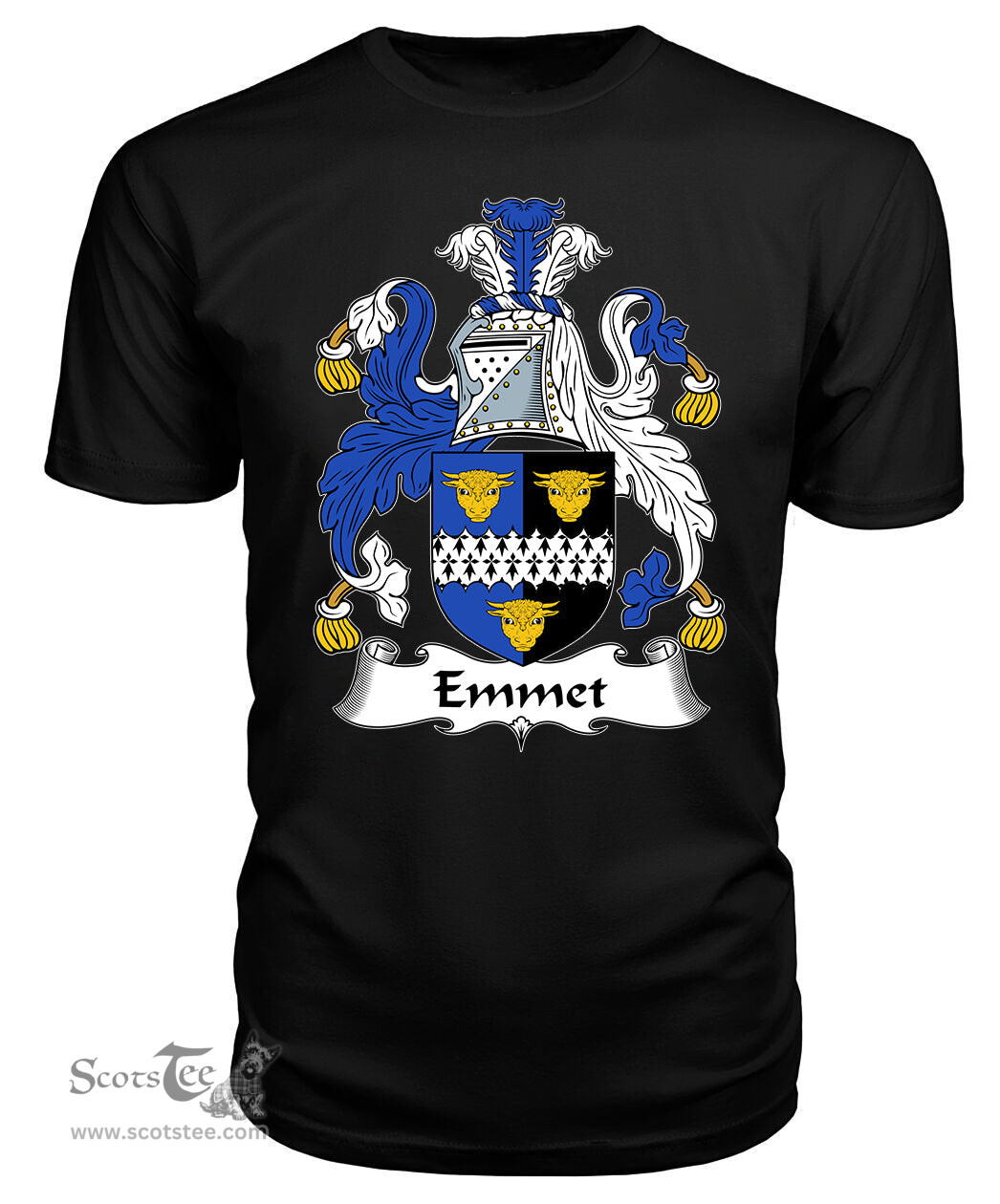 ScotsTee Emmet Coat Of Arms Family Crest British Fleet T Shirt