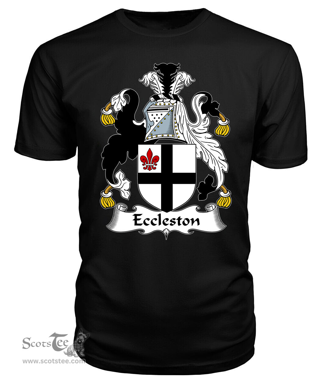 ScotsTee Eccleston Coat Of Arms Family Crest British Fleet T Shirt