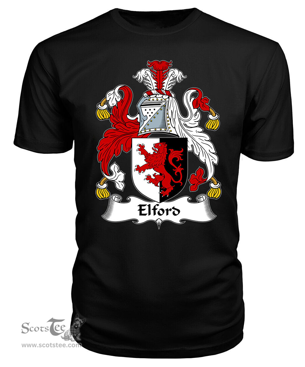 ScotsTee Elford Coat Of Arms Family Crest British Fleet T Shirt