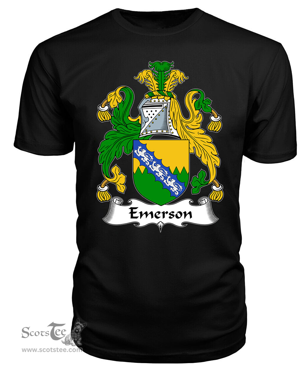 ScotsTee Emerson Coat Of Arms Family Crest British Fleet T Shirt