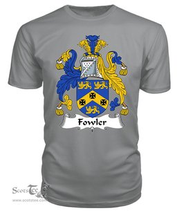 ScotsTee Fowler Coat Of Arms Family Crest British Fleet T Shirt