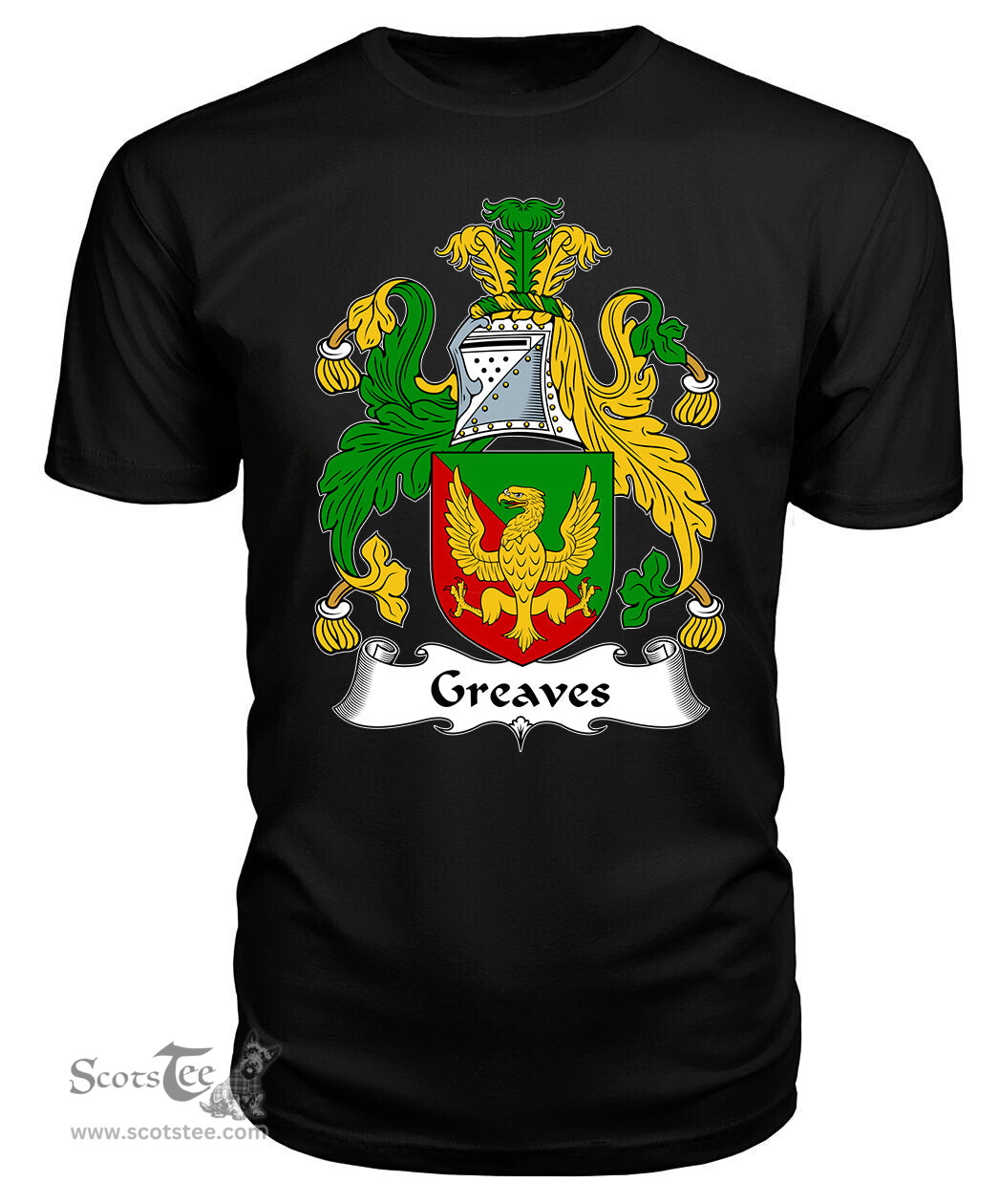 ScotsTee Greaves Coat Of Arms Family Crest British Fleet T Shirt