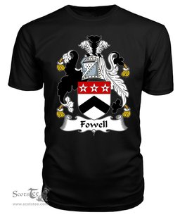 ScotsTee Fowell or Vowell Coat Of Arms Family Crest British Fleet T Shirt
