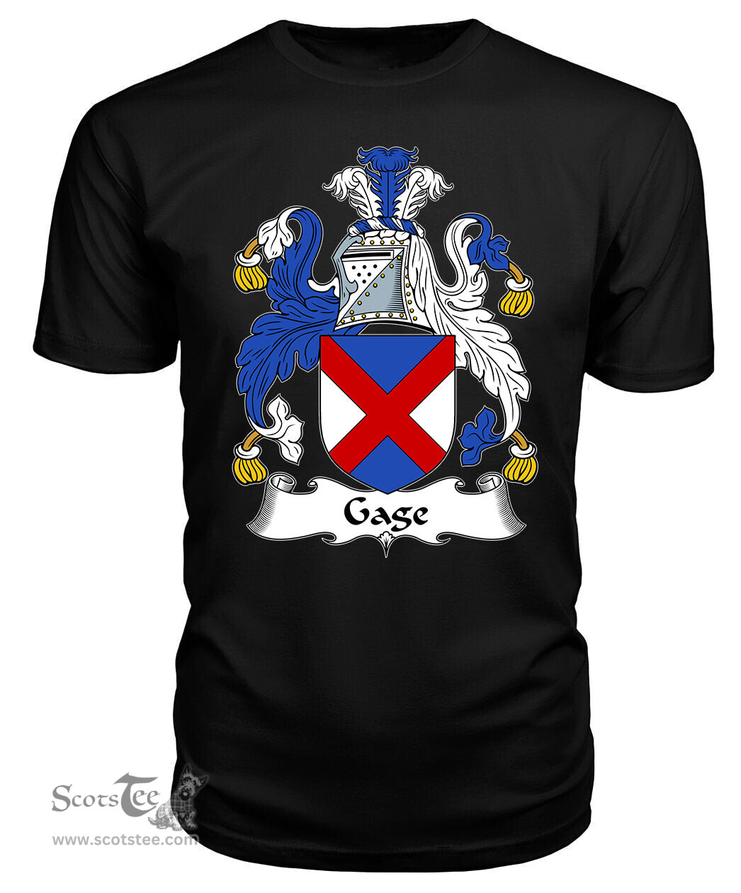 ScotsTee Gage Coat Of Arms Family Crest British Fleet T Shirt