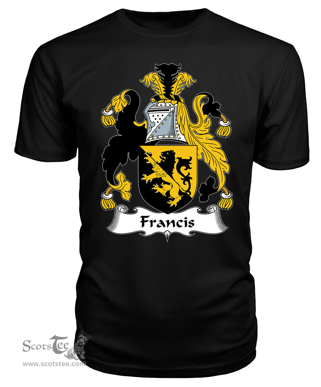 ScotsTee Francis Coat Of Arms Family Crest British Fleet T Shirt