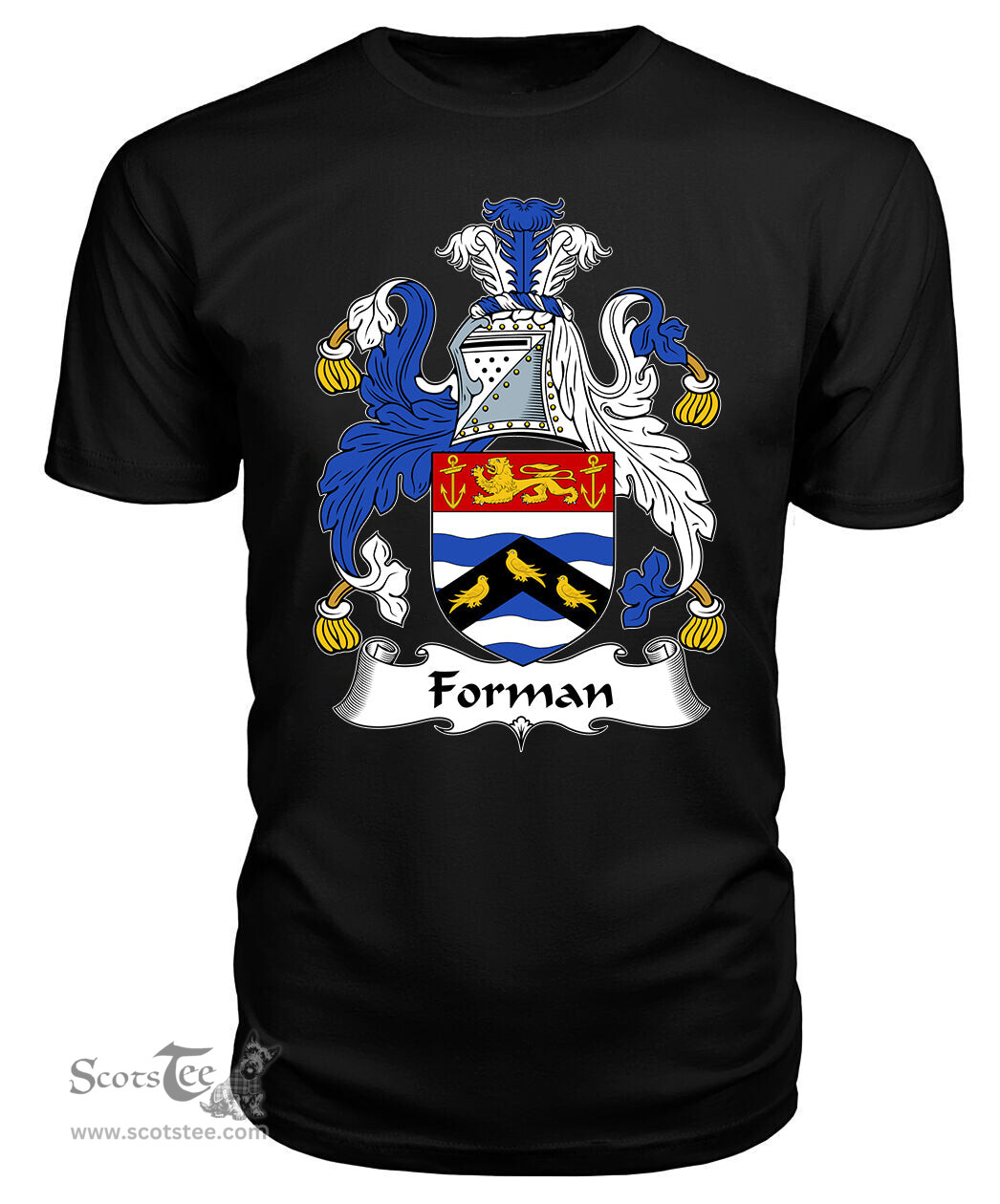 ScotsTee Forman Coat Of Arms Family Crest British Fleet T Shirt