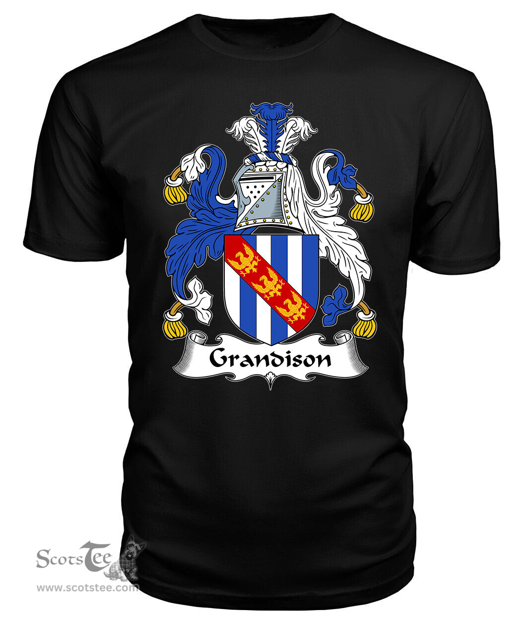 ScotsTee Grandison Coat Of Arms Family Crest British Fleet T Shirt