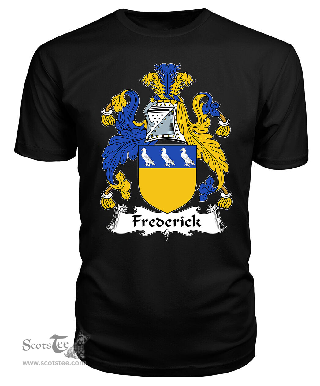 ScotsTee Frederick Coat Of Arms Family Crest British Fleet T Shirt