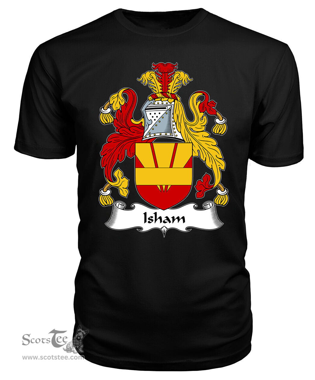 ScotsTee Isham Coat Of Arms Family Crest British Fleet T Shirt