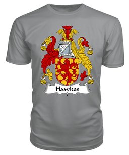 ScotsTee Hawkes Coat Of Arms Family Crest British Fleet T Shirt