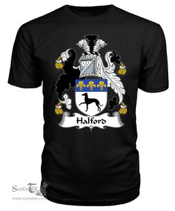 ScotsTee Halford Coat Of Arms Family Crest British Fleet T Shirt