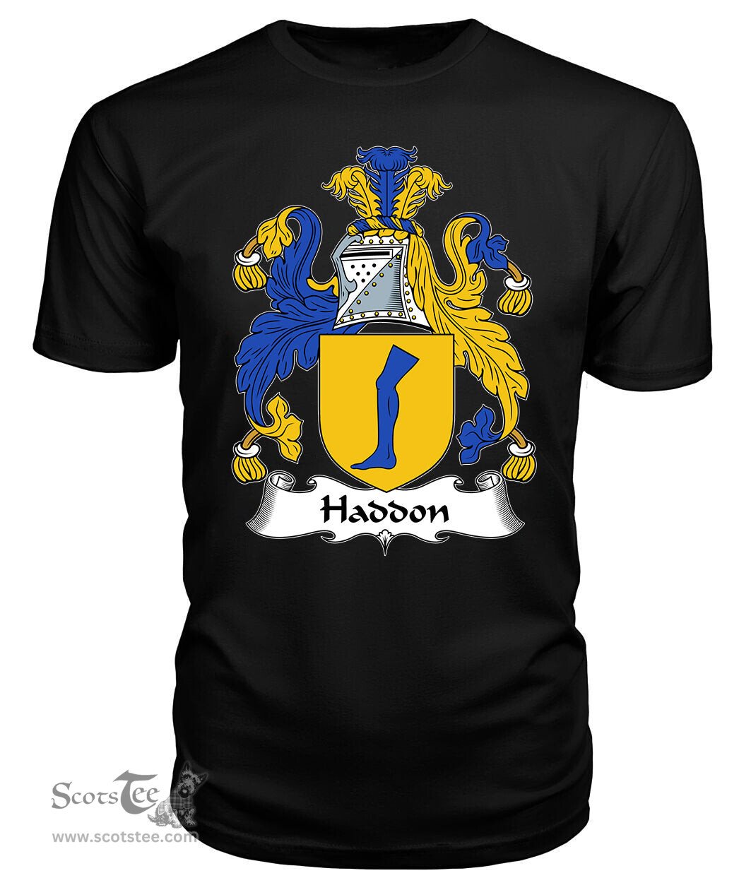ScotsTee Haddon Coat Of Arms Family Crest British Fleet T Shirt