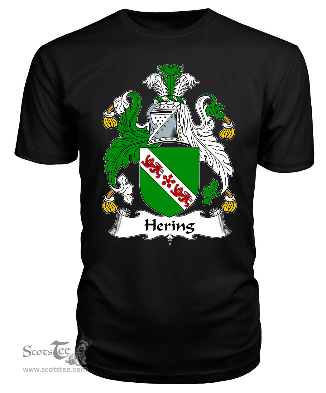 ScotsTee Hering Coat Of Arms Family Crest British Fleet T Shirt
