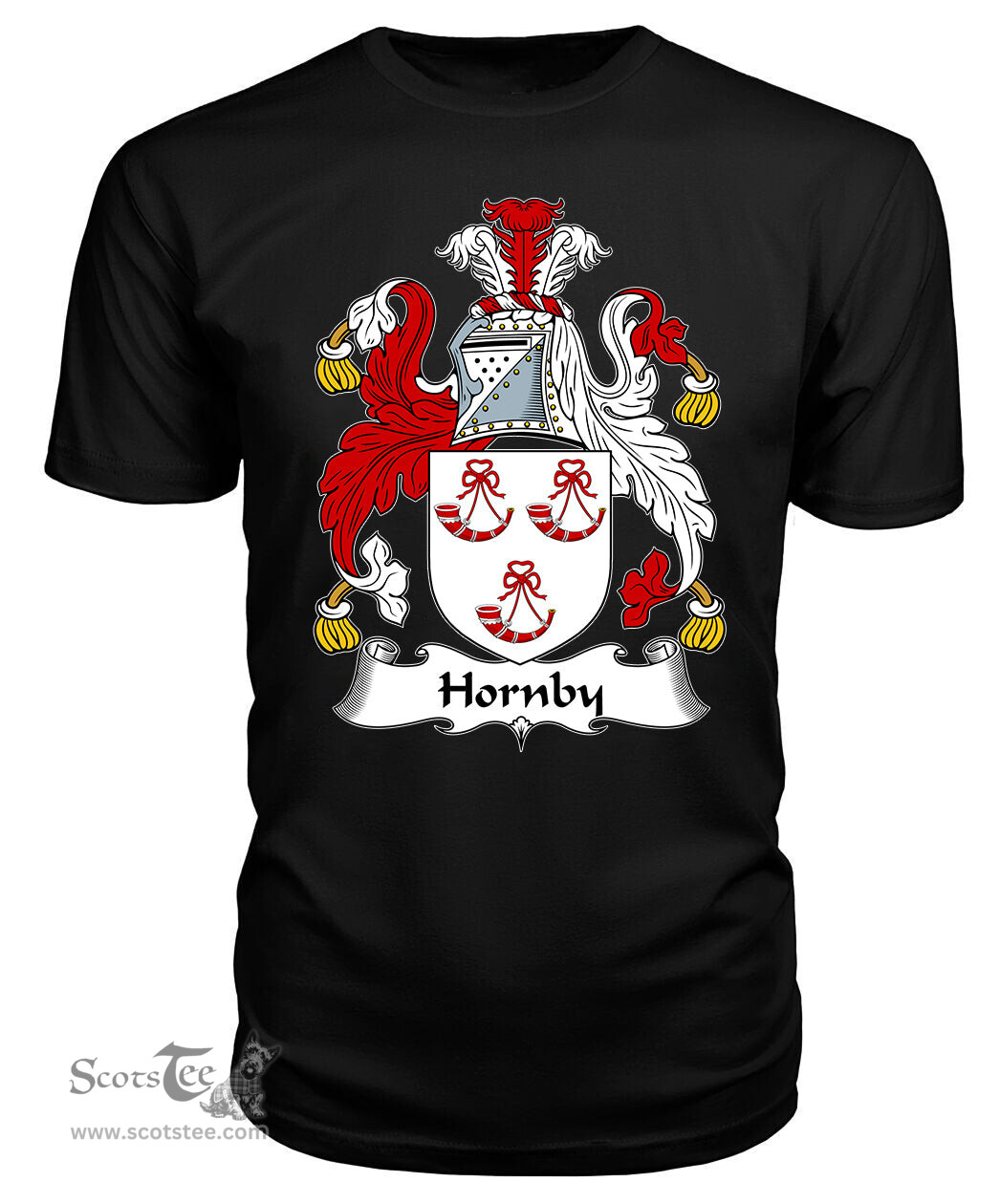 ScotsTee Hornby Coat Of Arms Family Crest British Fleet T Shirt