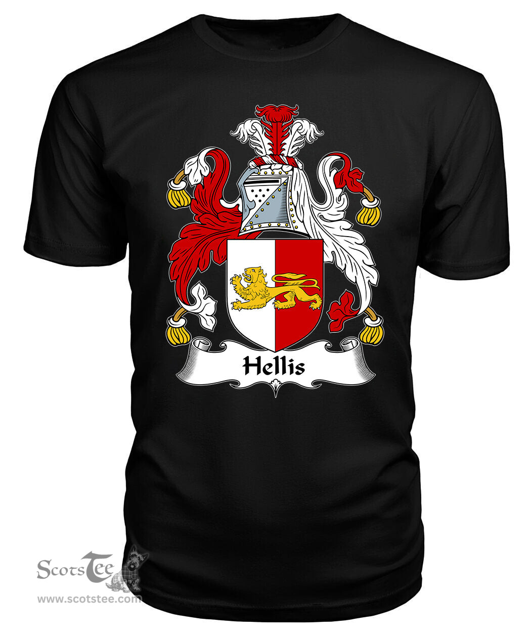 ScotsTee Hellis Coat Of Arms Family Crest British Fleet T Shirt