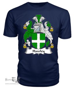 ScotsTee Hawley Coat Of Arms Family Crest British Fleet T Shirt