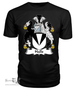 ScotsTee Halls Coat Of Arms Family Crest British Fleet T Shirt