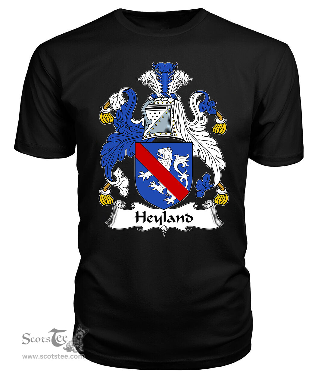 ScotsTee Heyland Coat Of Arms Family Crest British Fleet T Shirt