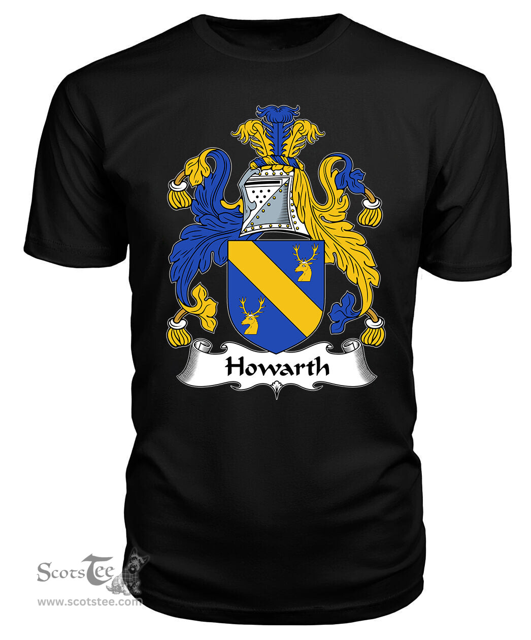ScotsTee Howarth Coat Of Arms Family Crest British Fleet T Shirt