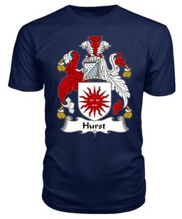 ScotsTee Hurst Coat Of Arms Family Crest British Fleet T Shirt