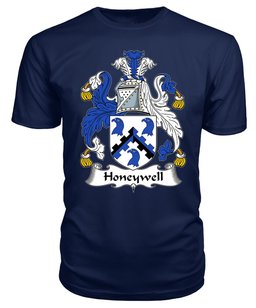 ScotsTee Honeywill or Honeywell Coat Of Arms Family Crest British Fleet T Shirt