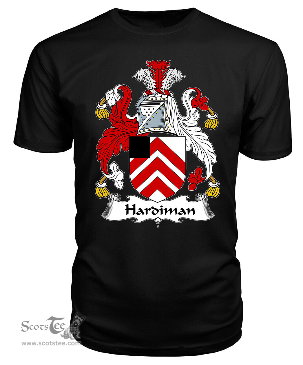 ScotsTee Hardiman Coat Of Arms Family Crest British Fleet T Shirt