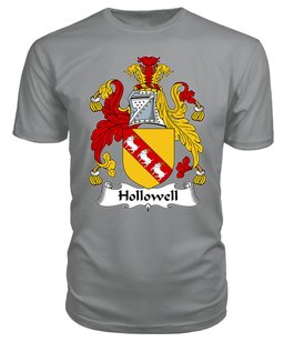 ScotsTee Halliwell or Hollowell Coat Of Arms Family Crest British Fleet T Shirt