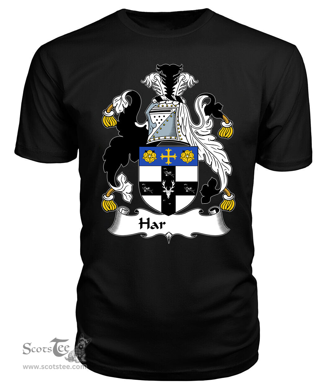 ScotsTee Harman Coat Of Arms Family Crest British Fleet T Shirt
