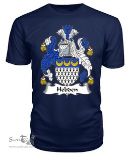 ScotsTee Hebden Coat Of Arms Family Crest British Fleet T Shirt