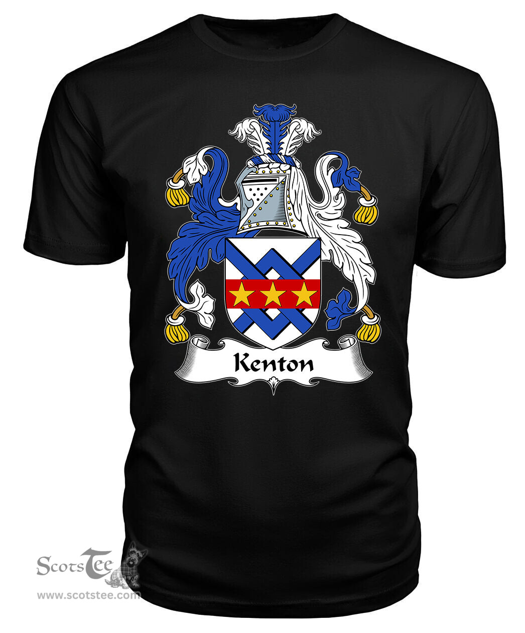 ScotsTee Kenton Coat Of Arms Family Crest British Fleet T Shirt
