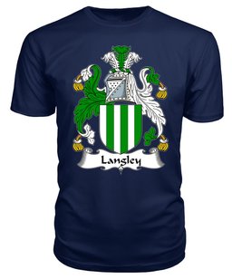 ScotsTee Langley Coat Of Arms Family Crest British Fleet T Shirt