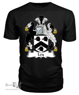 ScotsTee Ley Coat Of Arms Family Crest British Fleet T Shirt