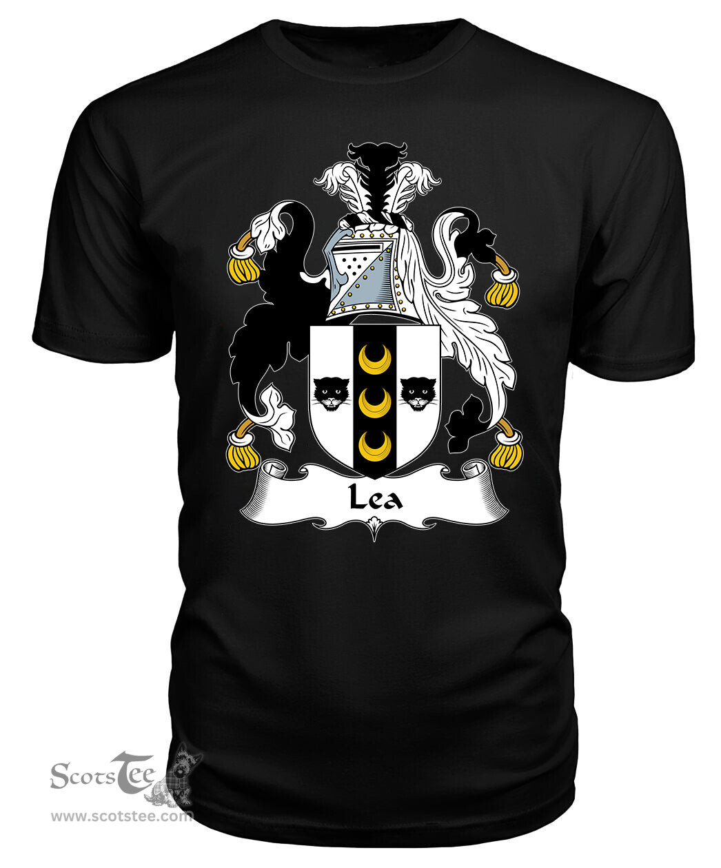 ScotsTee Lea Coat Of Arms Family Crest British Fleet T Shirt