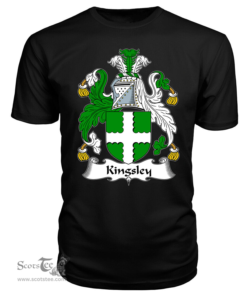 ScotsTee Kingsley Coat Of Arms Family Crest British Fleet T Shirt