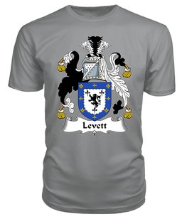 ScotsTee Levett or Leavett Coat Of Arms Family Crest British Fleet T Shirt